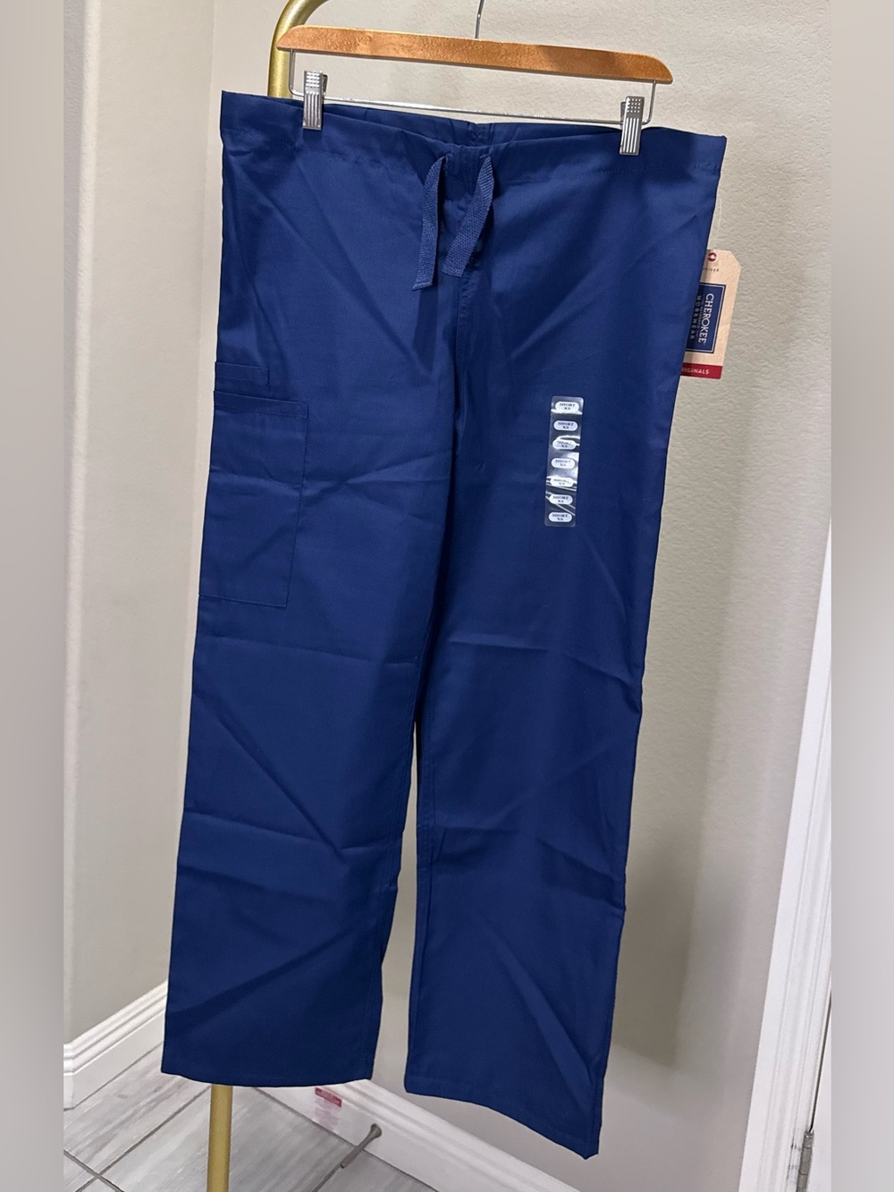 Cherokee Navy Blue Women's Drawstring Jogger Scrub Pants